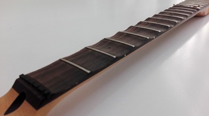 scalloping a guitar fretboard process