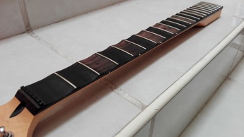 how to scallop a guitar fretboard